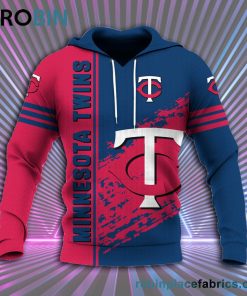 minnesota twins all over print 3d hoodie quarter style mlb 26 zPc2r