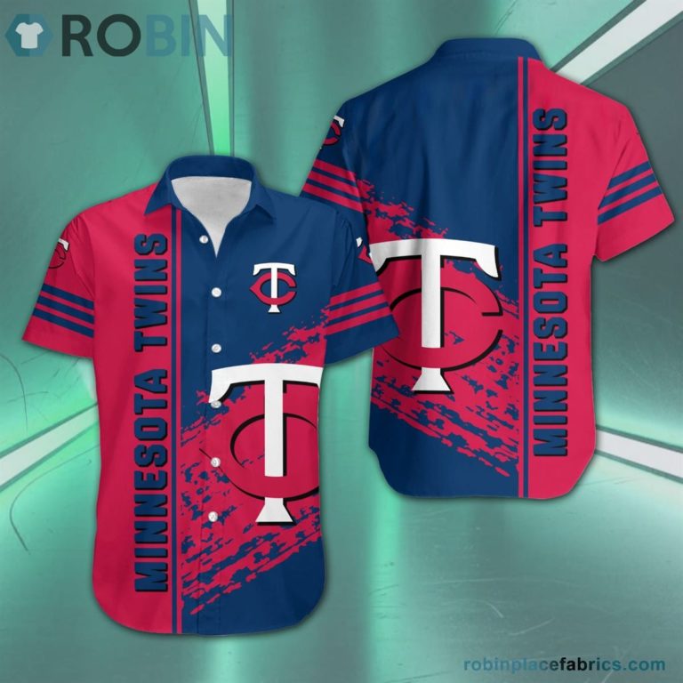 Minnesota Twins – MLB Short Sleeve Button Down Hawaiian Shirt