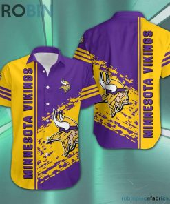 Minnesota Vikings – NFL Short Sleeve Button Down Hawaiian Shirt
