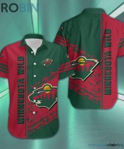 Minnesota Wild – NHL Short Sleeve Button Down Hawaiian Shirt