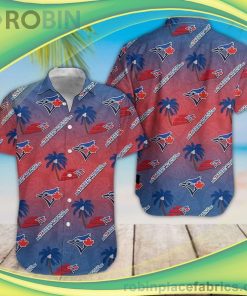 MLB Toronto Blue Jays 3D Short Sleeve Button Down Hawaiian Shirt