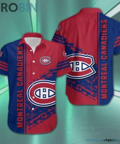 Montreal Canadiens – NHL Short Sleeve Button Down Hawaiian Shirt
