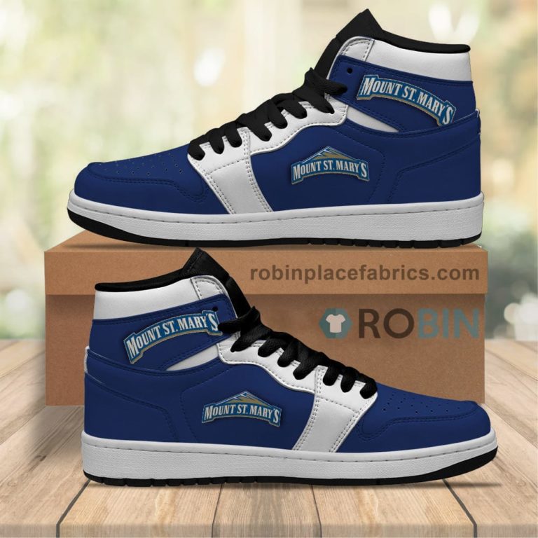 Mount St. Mary?s Mountaineers Sneakers Boots – NCAA Air Jordan 1