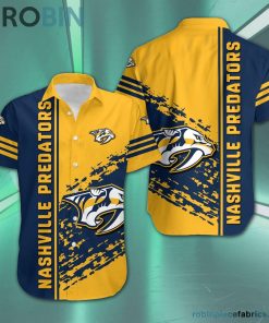 Nashville Predators – NHL Short Sleeve Button Down Hawaiian Shirt