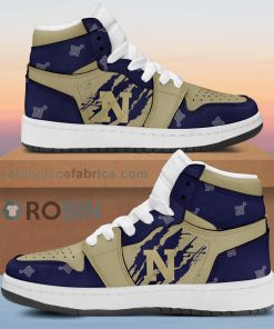 Navy Midshipmen Air Sneakers 1 – Scrath Style NCAA AJ1 Sneakers