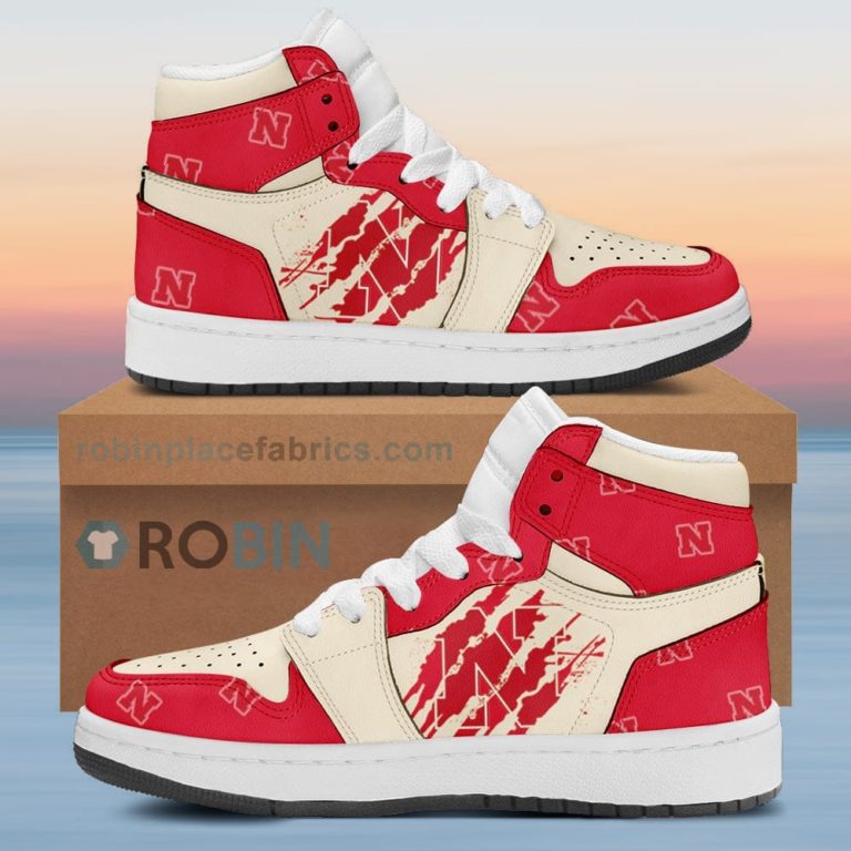 Nebraska Cornhuskers Air Sneakers 1 – Scrath Style NCAA AJ1 Sneakers