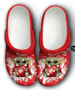 Nebraska Cornhuskers Baby Yoda Crocs Clog Shoes