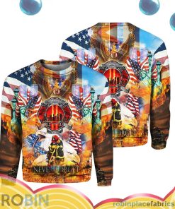 Never Forget 9.11 Firefighter All Over Print – AOP Shirt Never Forget 9.11 Firefighter All Over Print – AOP Shirt