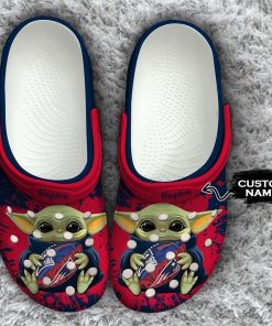 New England Patriots Baby Yoda Crocs Clog Shoes