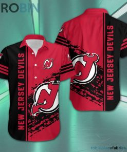 New Jersey Devils – NHL Short Sleeve Button Down Hawaiian Shirt