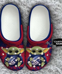 New York Giants Baby Yoda Crocs Clog Shoes
