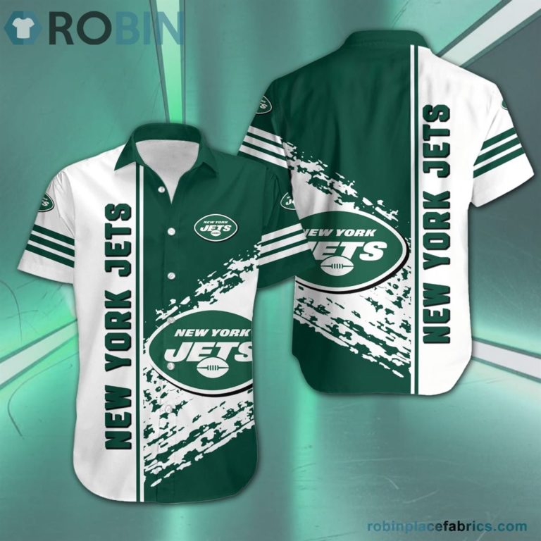 New York Jets – NFL Short Sleeve Button Down Hawaiian Shirt