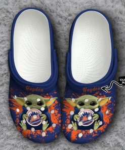 New York Mets Baby Yoda Crocs Clog Shoes New York Mets Baby Yoda Crocs Clog Shoes