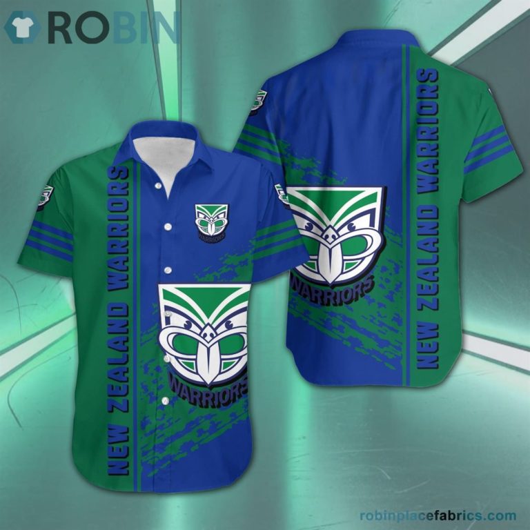 New Zealand Warriors – NRL Short Sleeve Button Down Hawaiian Shirt