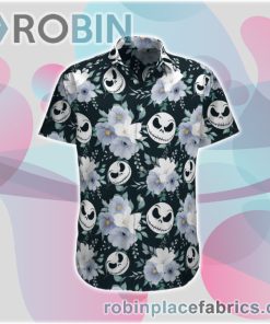 Nightmare Before Christmas – Jack Skellington Hawaii Shirt, Casual Short Sleeve Shirt