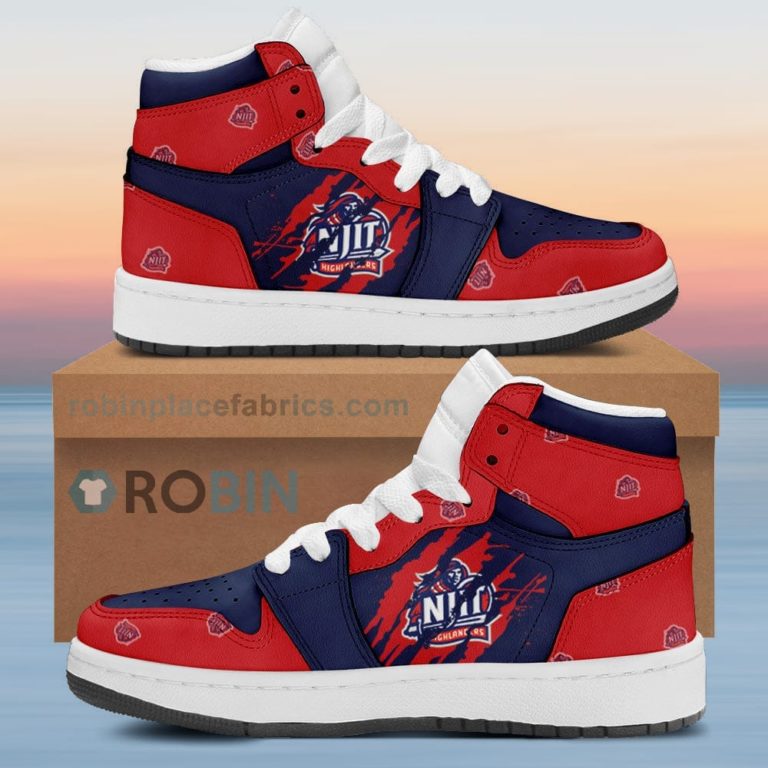 NJIT Highlanders Air Sneakers 1 – Scrath Style NCAA AJ1 Sneakers