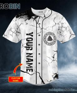 Nordic Mjolnir Hammer Thor Viking Custom Baseball Jersey