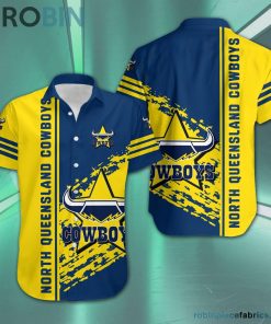 North Queensland Cowboys – NRL Short Sleeve Button Down Hawaiian Shirt