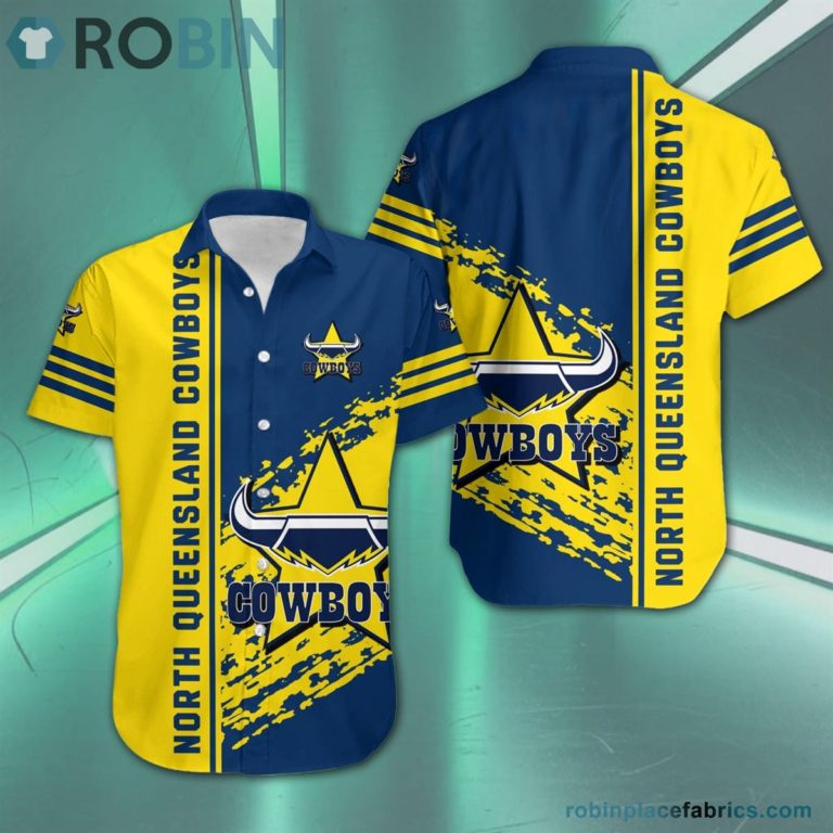 North Queensland Cowboys – NRL Short Sleeve Button Down Hawaiian Shirt