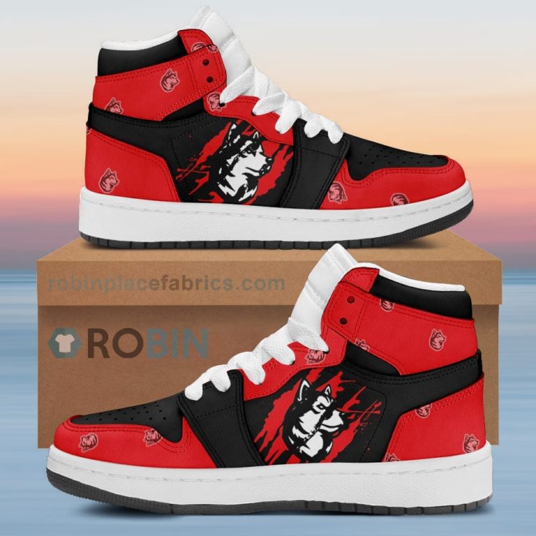 Northeastern Huskies Air Sneakers 1 – Scrath Style NCAA AJ1 Sneakers