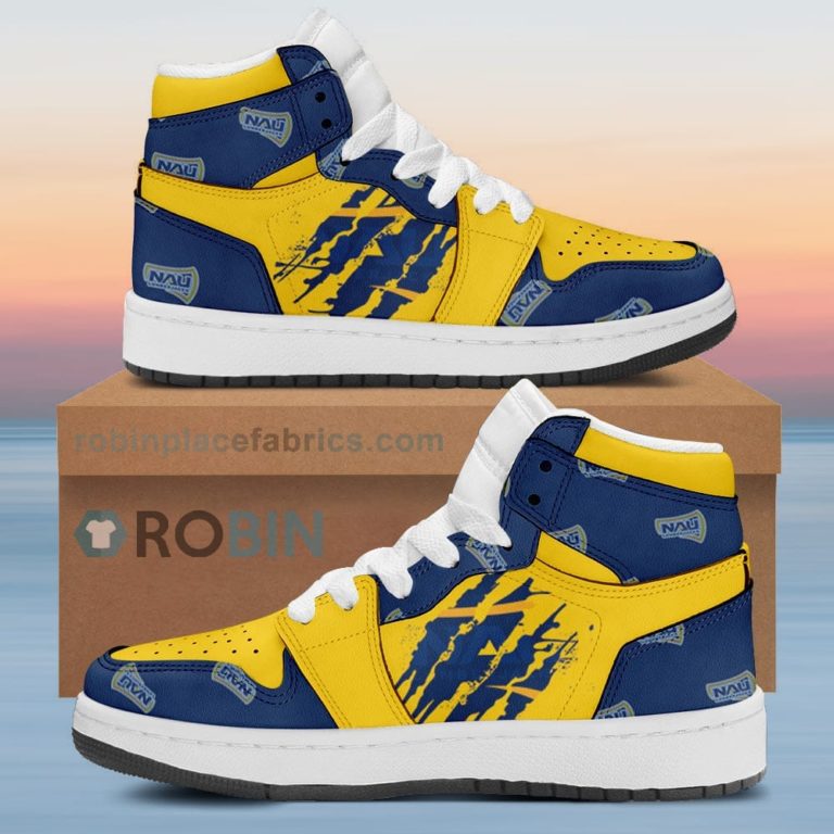 Northern Arizona Lumberjacks Air Sneakers 1 – Scrath Style NCAA AJ1 Sneakers