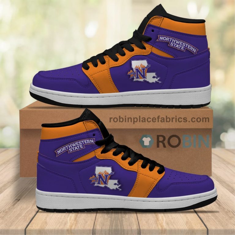 Northwestern State Demons Sneakers Boots – NCAA Air Jordan 1