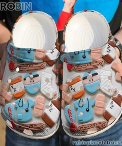 Nurse Rx RBPL22 Crocs Crocband Clog 3D Crocs Print Full