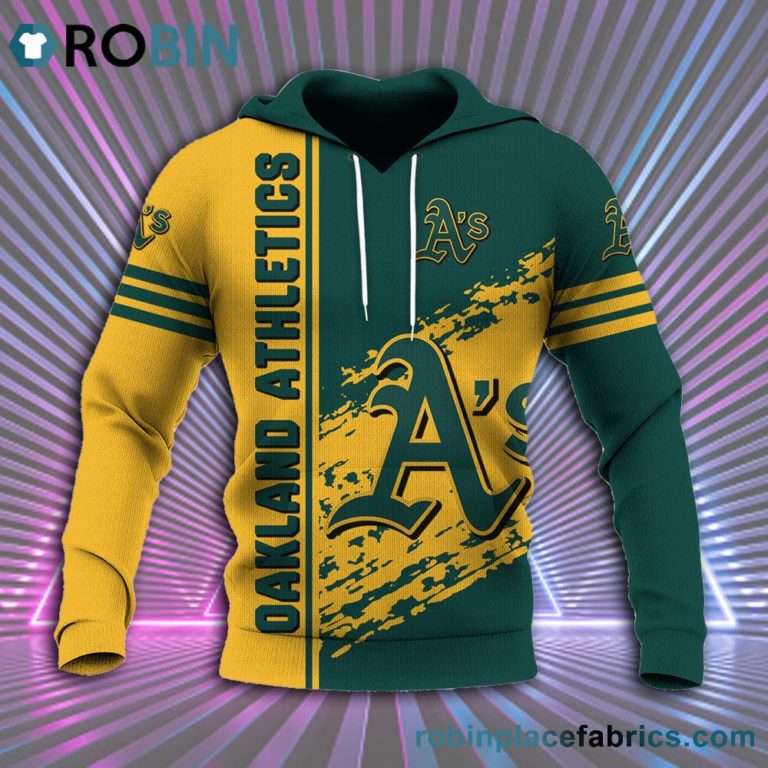 Oakland Athletics All Over Print 3D Hoodie Quarter Style – MLB