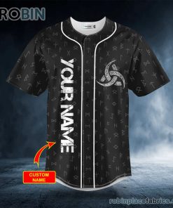 odin allfather viking god tattoo custom baseball jersey 254 9xwWT