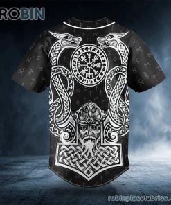 Odin Allfather Viking God Tattoo Custom Baseball Jersey