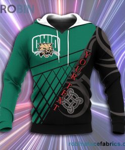 Ohio Bobcats All Over Print 3D Hoodie Pattern Celtic – NCAA
