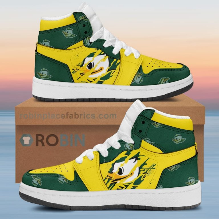 Oregon Ducks Air Sneakers 1 – Scrath Style NCAA AJ1 Sneakers