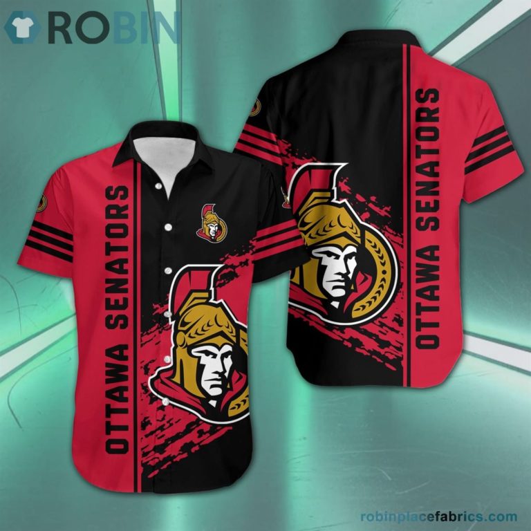 Ottawa Senators – NHL Short Sleeve Button Down Hawaiian Shirt