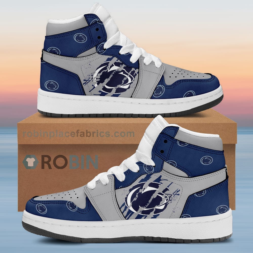 Penn State Nittany Lions Air Sneakers 1 - Scrath Style NCAA AJ1 ...