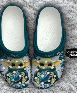 Philadelphia Eagles Baby Yoda Crocs Clog Shoes