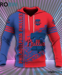 philadelphia phillies all over print 3d hoodie quarter style mlb 18 H8rXm