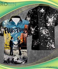 Pink Floyd Short Sleeve Button Down Hawaiian Shirt Pink Floyd Short Sleeve Button Down Hawaiian Shirt