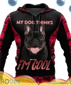 pitbull my dog thinks im cool all over print aop shirt hoodie 8wQXd