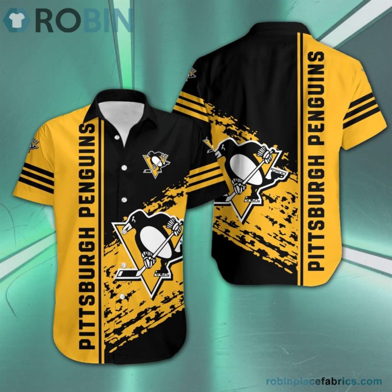 Pittsburgh Penguins – NHL Short Sleeve Button Down Hawaiian Shirt