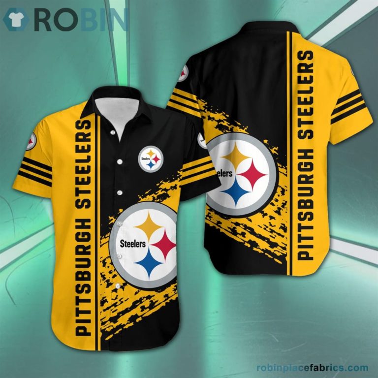 Pittsburgh Steelers – NFL Short Sleeve Button Down Hawaiian Shirt