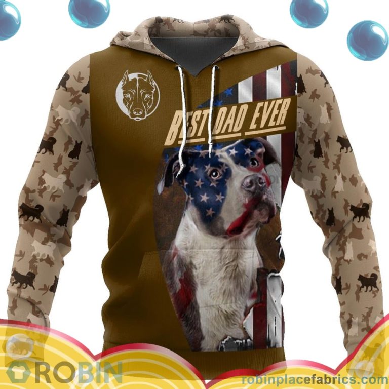 Products Pitbull Best Dad Ever All Over Print – AOP Shirt