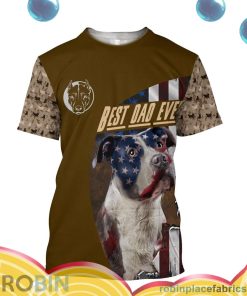 products pitbull best dad ever all over print aop shirt t shirt EDfAB