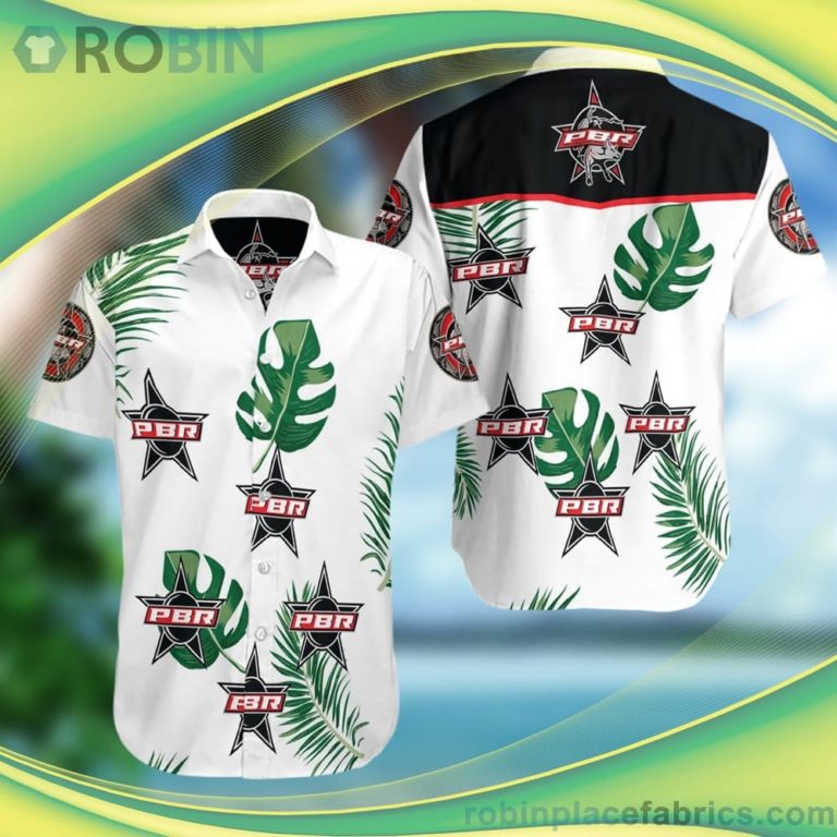 Professional Bull Riders Short Sleeve Button Down Hawaiian Shirt