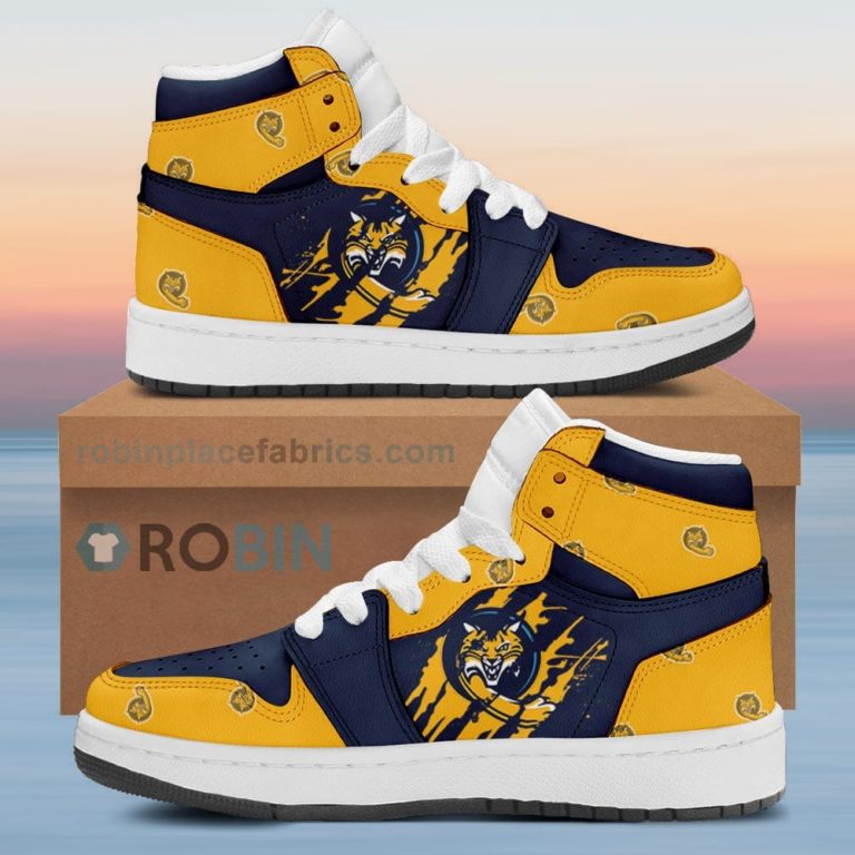 Quinnipiac Bobcats Air Sneakers 1 – Scrath Style NCAA AJ1 Sneakers