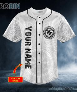 raven viking tattoo custom baseball jersey 240 GdZHA