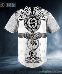 raven viking tattoo custom baseball jersey 431 YkKVH