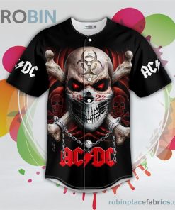 red biohazard crossbone in mask skull baseball jersey rb3205120 G9b9p