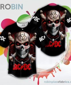 red biohazard crossbone in mask skull baseball jersey rb320532 3wklW