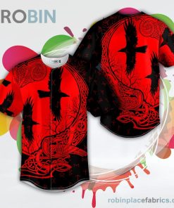 red black ravens viking baseball jersey rb506931 eoMQ5