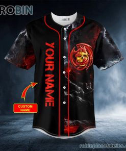 red celtic dragon skull custom baseball jersey 236 lDsXg